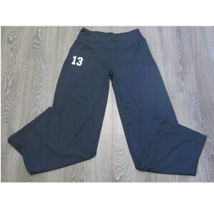 MIZUNO PERFORMANCE Yoga/Workout Pants Size M Women's Athleisure Logo Black